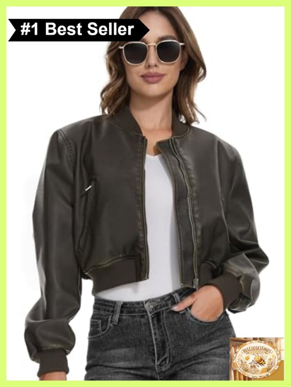 Faux Leather Jacket Motorcycle Biker Coat